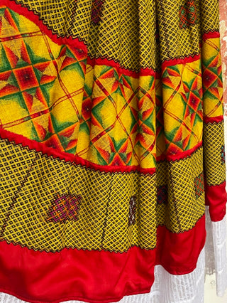 Traje completo antiguo cadenilla multicolor
