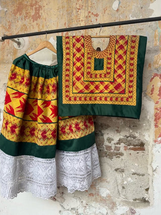 Traje cadenilla hilo algodón
