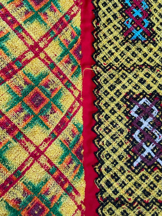 Traje completo antiguo cadenilla multicolor