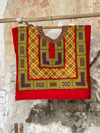 Traje completo antiguo cadenilla multicolor