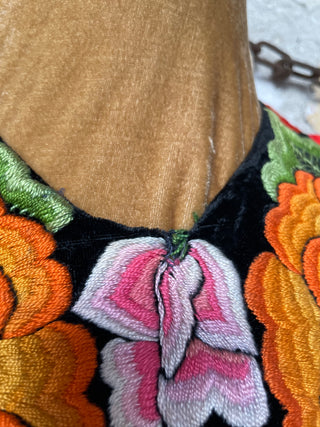 Traje completo antiguo terciopelo negro
